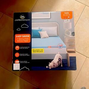 Serta Perfect Sleeper Blue Mattress Topper